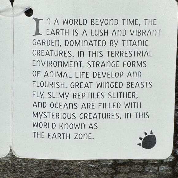 Russ ZONIES Earth Zone Beanie DIMITRI DIMETRODON Dinosaur Vintage Toy Plush 17" - Picture 8 of 10